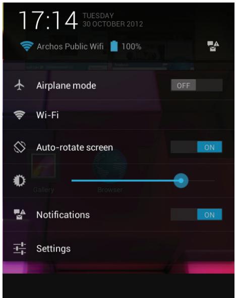 ARCHOS 80 TITANIUM - L'interface android™ - 2