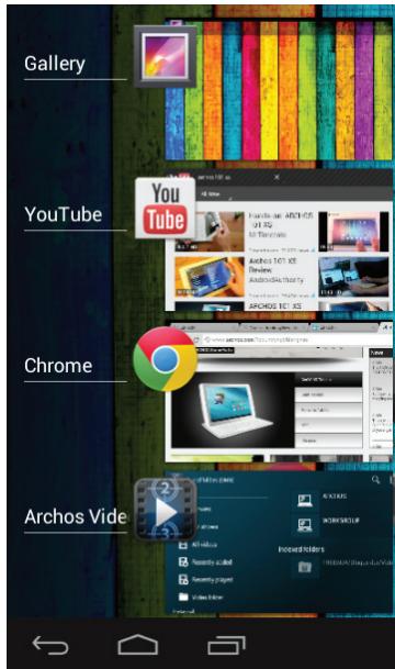 ARCHOS 80 TITANIUM - Les réglages rapides - 1