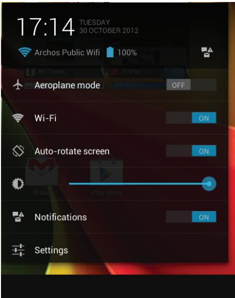 ARCHOS 97 NEON - El Interfaz Android™ - 1