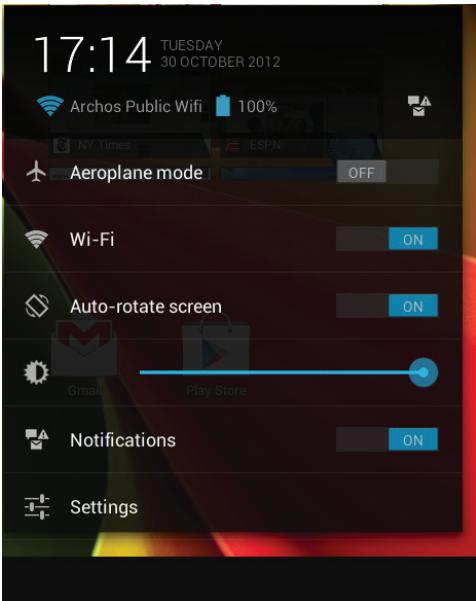ARCHOS 97 NEON - De Android™-Interface - 1