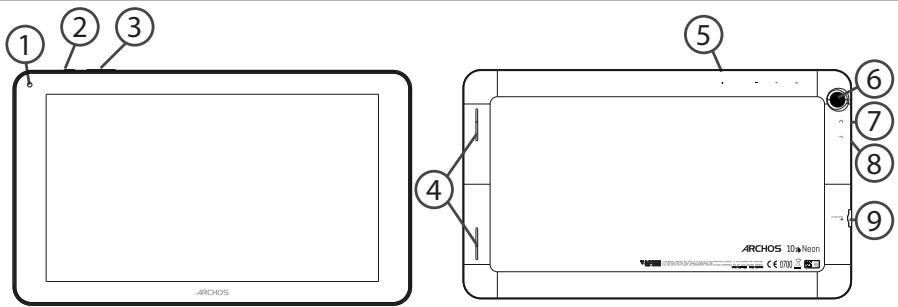 ARCHOS 101B - Opis urządzenia - 1