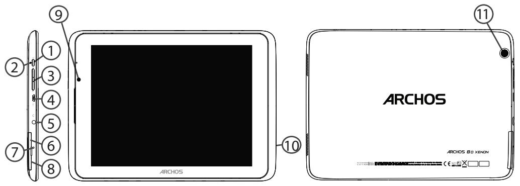 ARCHOS 80 HELIUM 4G - Description of the device - 1