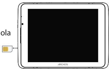 ARCHOS 80 HELIUM 4G - Inserindo o seu cartão SIM - 2