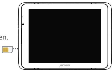 ARCHOS 80 HELIUM 4G - Einsetzen der SIM-Karte - 2