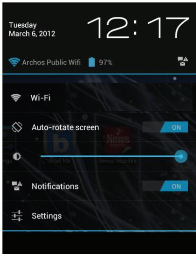 ARCHOS 80 HELIUM 4G - Die Android™ Benutzeroberfläche - 1