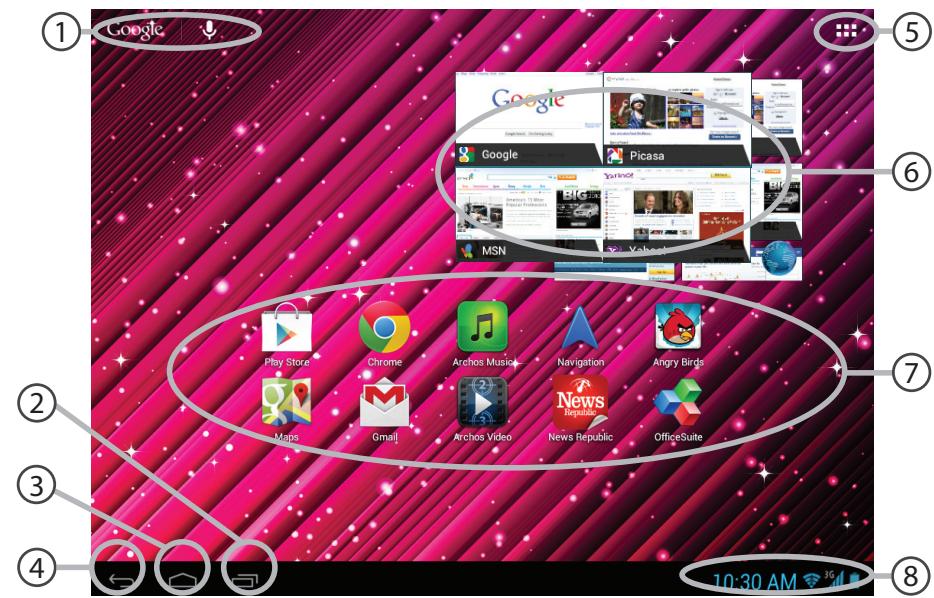 ARCHOS 80 HELIUM 4G - Interfaccia Android™ - 1