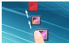 ARCHOS 80B XENON - Mover um item do ecra inicial: - 1