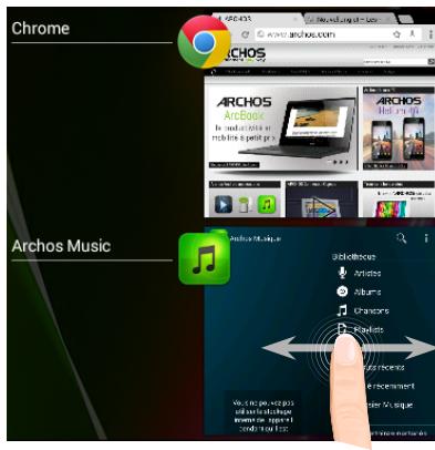 ARCHOS 80B HELIUM - The Recent Apps - 2
