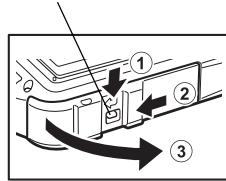 PENTAX OPTIO WG-1 - Installation de la batterie - 1