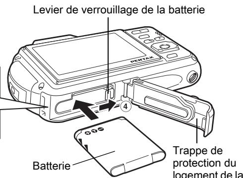 PENTAX OPTIO WG-1 - Installation de la batterie - 2