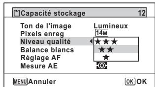PENTAX OPTIO WG-1 - Utilisations des menus - 7