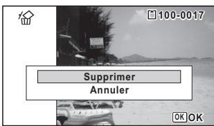 PENTAX OPTIO WG-1 - Suppression d'une image seule ou d'un fichier son - 3