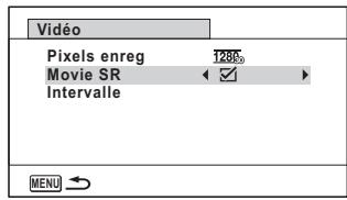 PENTAX OPTIO WG3 - Réglage de la fonction Movie SR (anti-bouge video) - 1