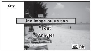 PENTAX OPTIO WG3 - Protection des images et des fichiers son contre la suppression (protégger) - 2