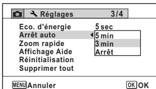 PENTAX OPTIO WG3 - Désactivation de l'arrêt automatique - 1
