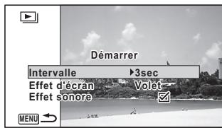 PENTAX OPTIO WG3 - Réglage des conditions du diaporama - 1