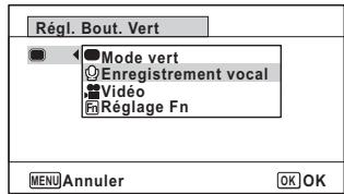 PENTAX OPTIO WG3 - Réglage de l'enregistrement vocal - 2