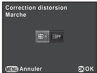 PENTAX K-50 - Utilisez le bouton de navigation (▲▶) pour sélectionner [Arrêt] ou [Marche]. - 1