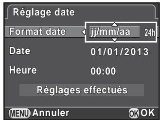 PENTAX K50 - Réglage de la date et de l'heure - 1