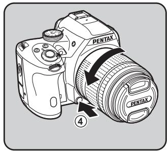 PENTAX K50 - Pour retirer I'objectif - 1