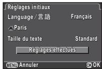 PENTAX K-3 - Appuyez sur  pour sélectionner [Réglages effectuels] fais appuyez sur Q - 1