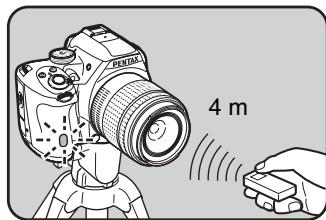 PENTAX K-50 - Prise de vue avec une télécommande (en option) - 3