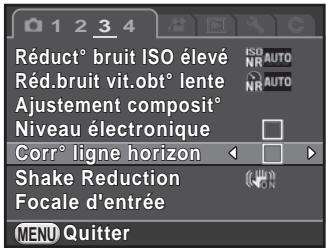 PENTAX K50 - Correction de l'inclinaison des images - 1