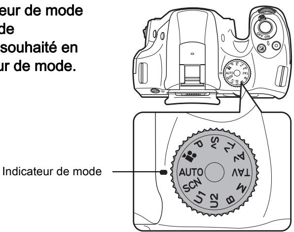 PENTAX K50 - Sélection du mode d'enregistrement approprié - 1