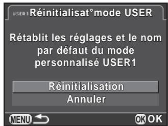 PENTAX K50 - Réinitialisation des valeurs par défaut - 1
