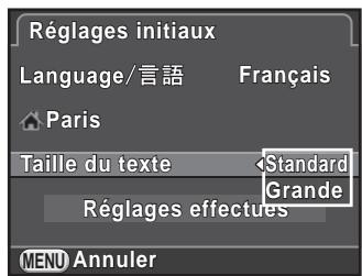 PENTAX K50 - Appuyez sur le bouton de navigation (▼) pour déplacer le cadre sur et appuyez sur le bouton de navigation ▷. L'écran [ Ville résidence] apparait. - 2