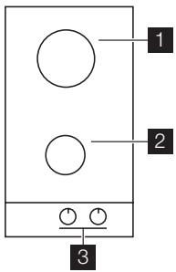 ELECTROLUX EGG3322NOX - Cooking surface layout - 1