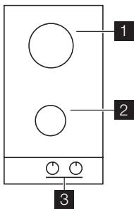 ELECTROLUX EWP147105W - Description de la table de cuisson - 1
