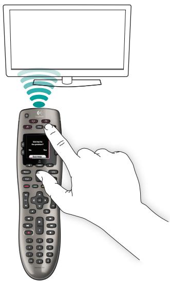 LOGITECH HARMONY 650 REFRESH - Utilisation du bouton help - 2
