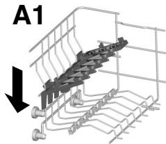 ROSIERES RLF6261E - Utilisation du panier supérieur - 2