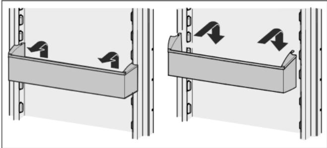 LIEBHERR IKS 1610 - Déplacer les balconnets de contre-porte* - 2