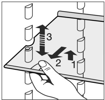 LIEBHERR IKS250 - Décaler les tablettes de rangement - 1