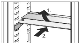 LIEBHERR ICN3366-21 - Utiliser la tablette de rangement composée de deux parties - 1