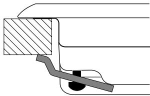 SCHOLTES TV750(BK)GH - Schema di fissaggio dei ganci - 1