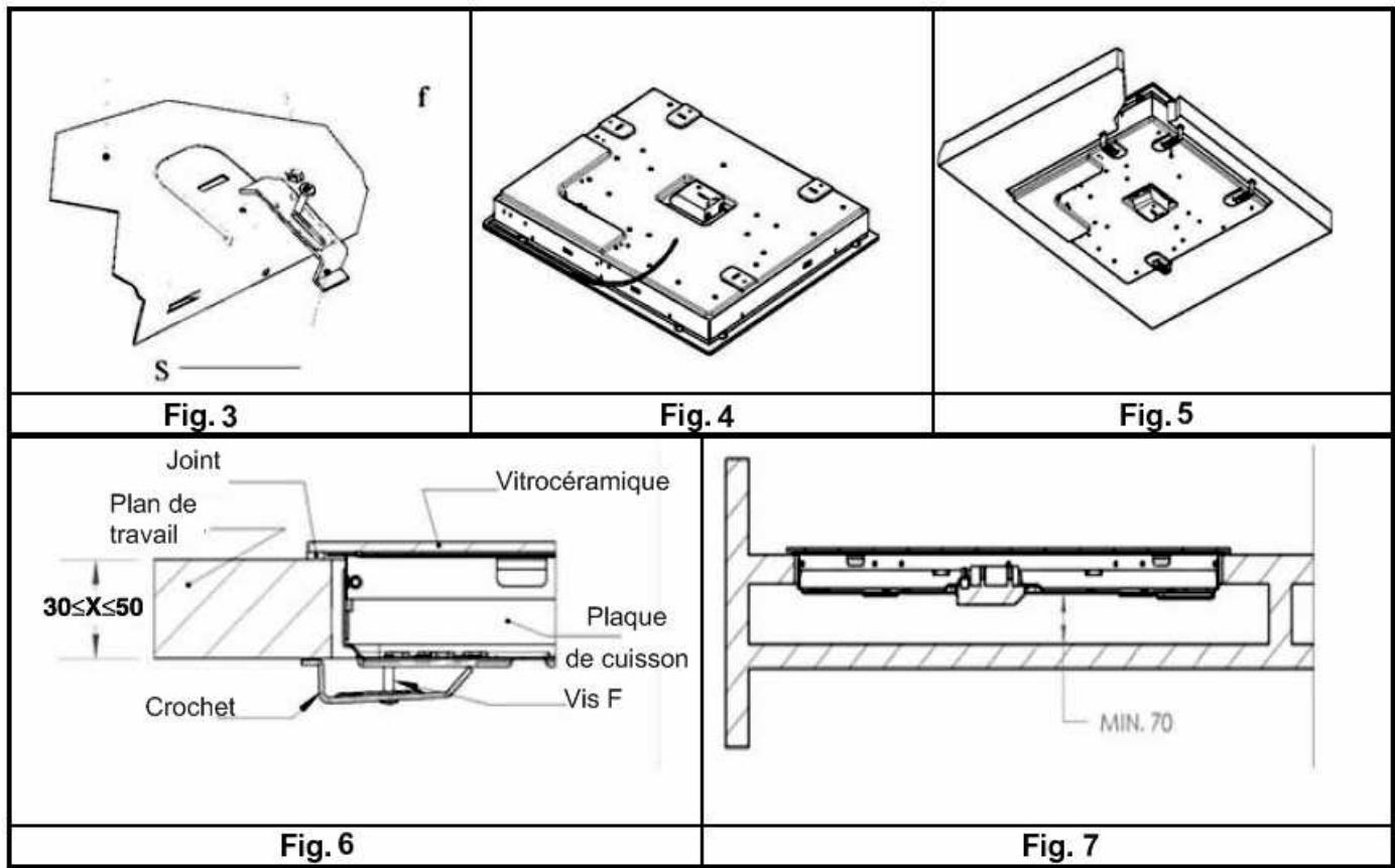 LISTO TVR L42 - Fixation de la table de cuisson - 1