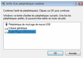 LISTO MP3-770 - Retirer le périphérique en toute sécurité (Windows XP, Windows VISTA, Windows7 ou Windows8): - 2