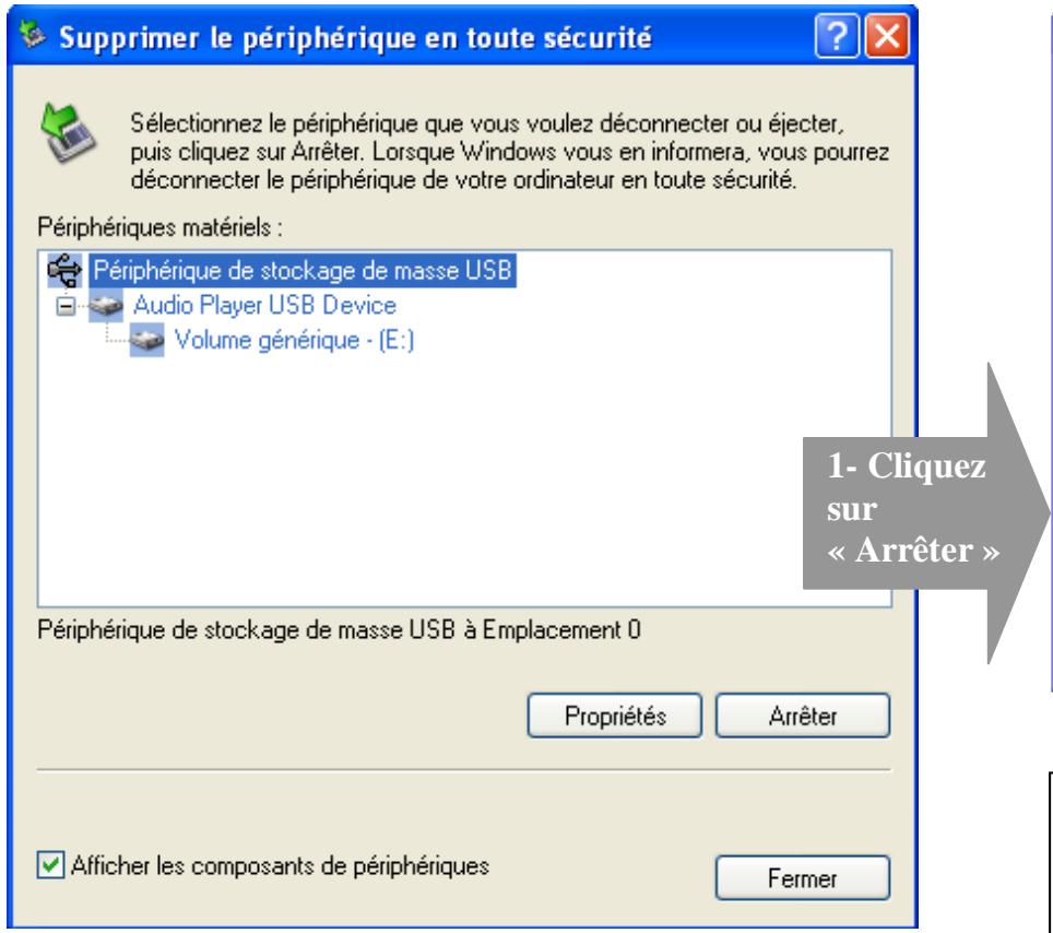 D-JIX C190 - Déconnectez le lecteur - 1