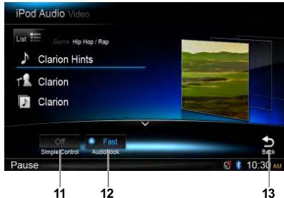 CLARION NX502E - Lecture audio ipod - 2