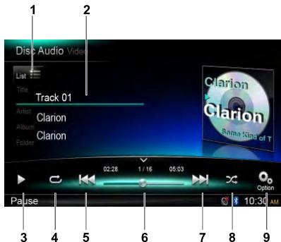 CLARION NX502E - Lecture de CD - 4