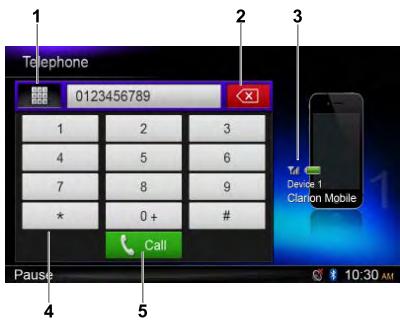 CLARION NX302E - Lecture audio Bluetooth - 1