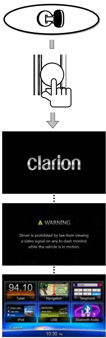CLARION NX302E - Bouton [RESET] (réinitialiser) - 1