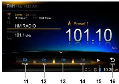 CLARION NX 302 E - Mode radio - 2