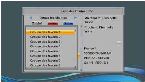 SAGEMCOM TWIN830T HD - Créer une liste de vos chaînes favorites - 2
