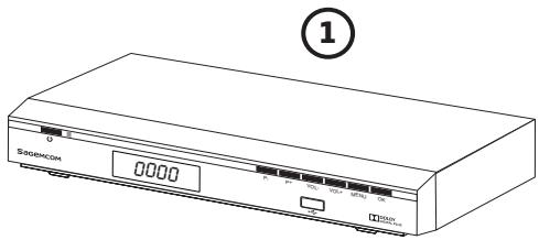 SAGEMCOM TWIN830T HD - Contenu de l'emballage - 1