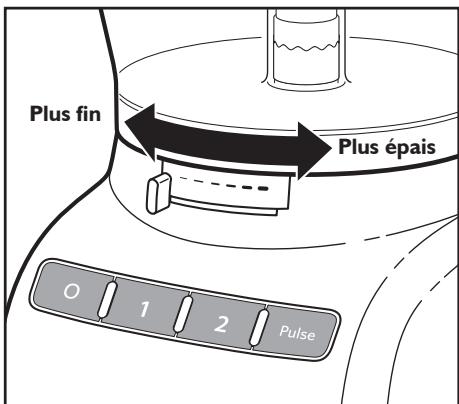 KITCHENAID 5KFP1335 - Réglage de l'épaisseur de tranchage - 1