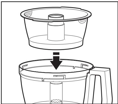 KITCHENAID 5KFP1335 - Montage du mini-bol et de la mini-lame - 1